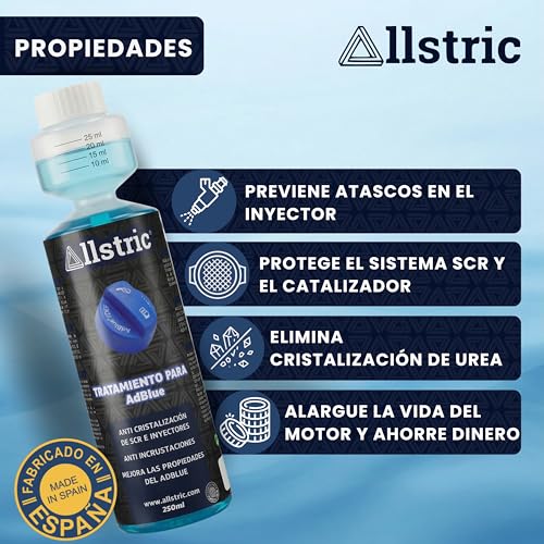 Allstric® Anticristalizante AdBlue 250ML | Aditivo AdBlue Anticristalización Sistema SCR | Fabricado en España