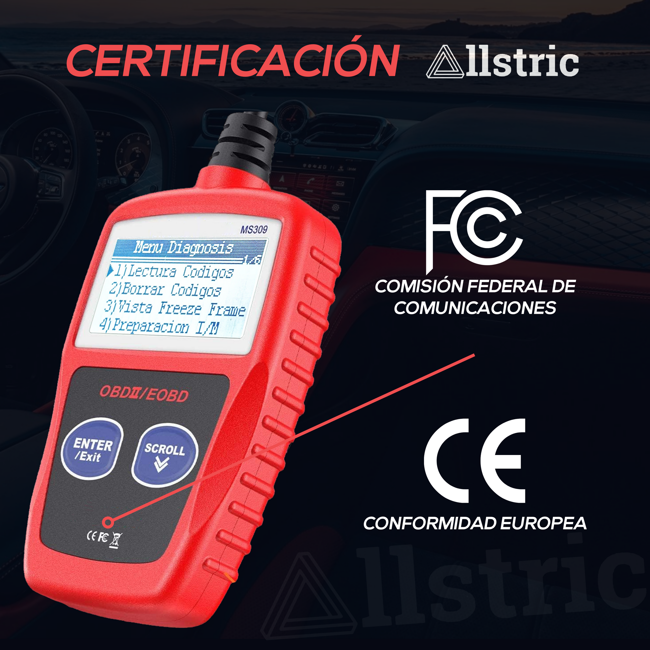 Allstric️ MS309 OBD2 Herramienta de Diagnosis