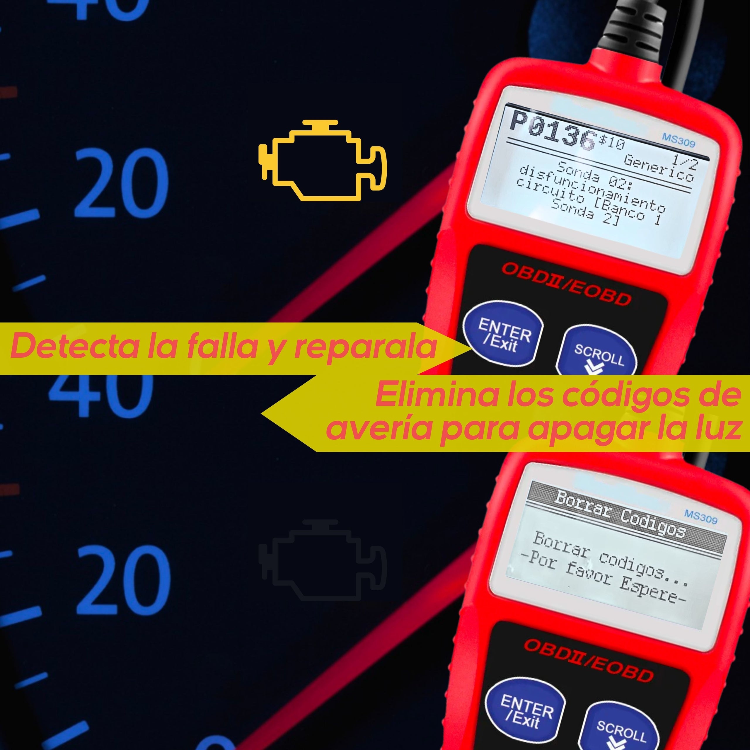 Allstric️ MS309 OBD2 Herramienta de Diagnosis