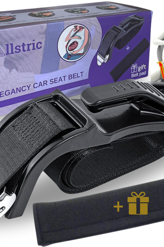 Allstric® Pack Cinturon Embarazada Coche Homologado