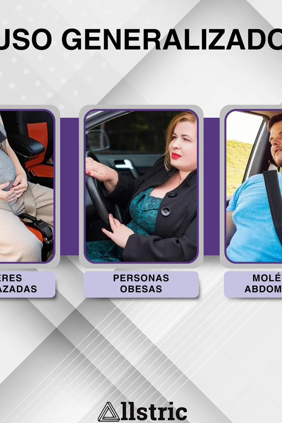 Allstric® Pack Cinturon Embarazada Coche Homologado