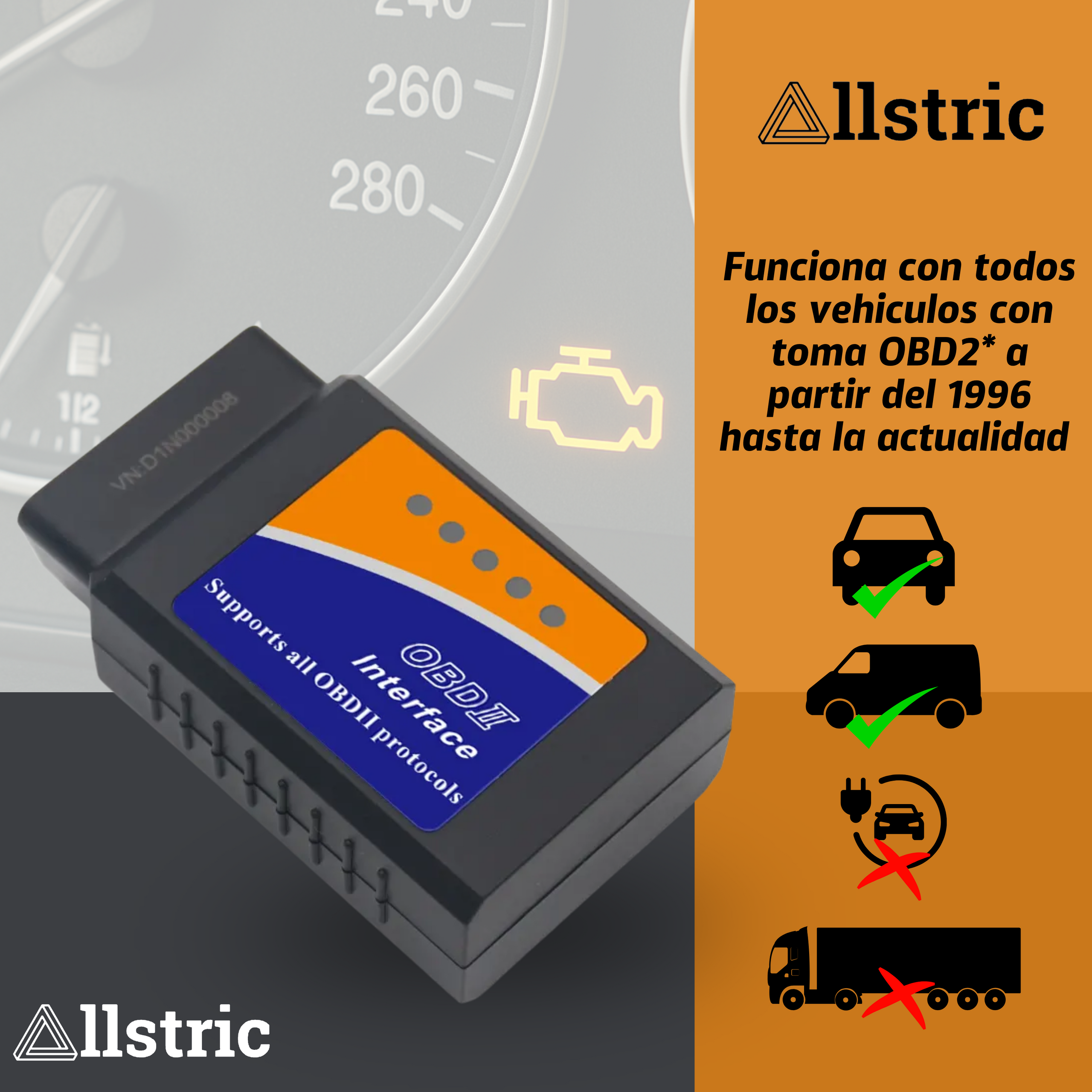 Allstric️ OBD2 Interface Herramienta de Diagnosis