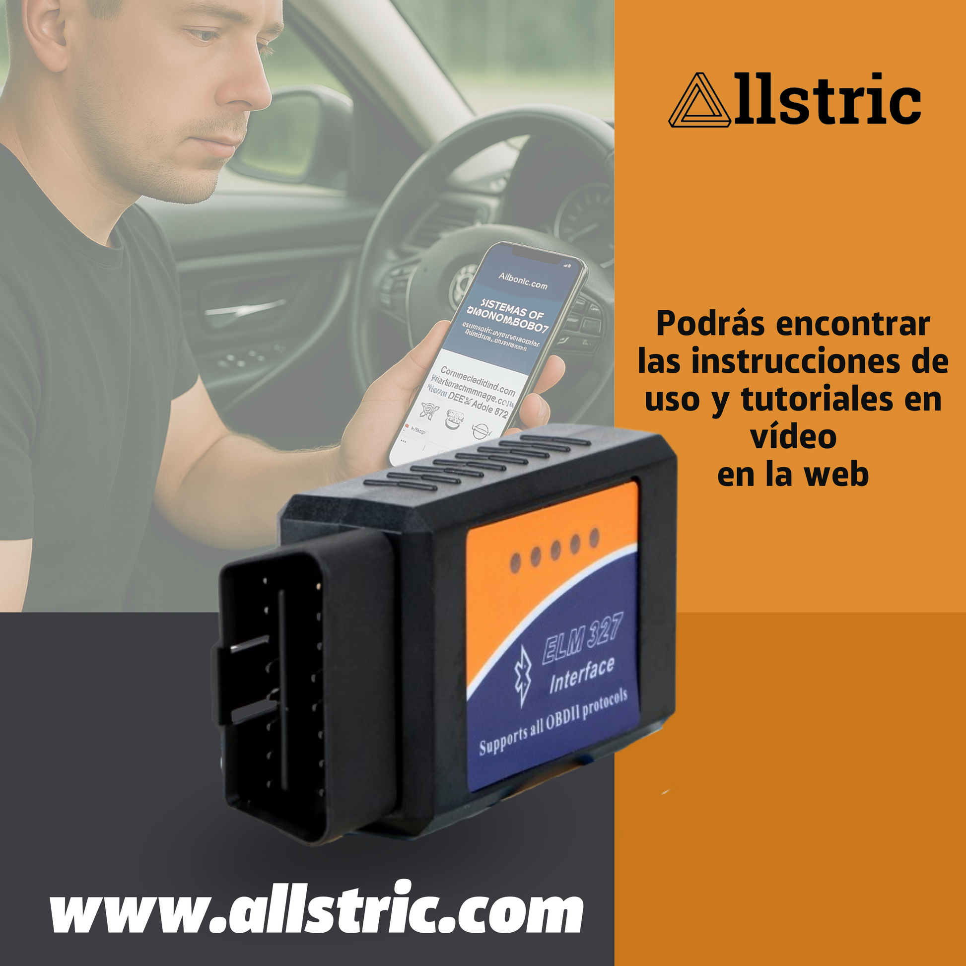 Allstric️ OBD2 Interface Herramienta de Diagnosis