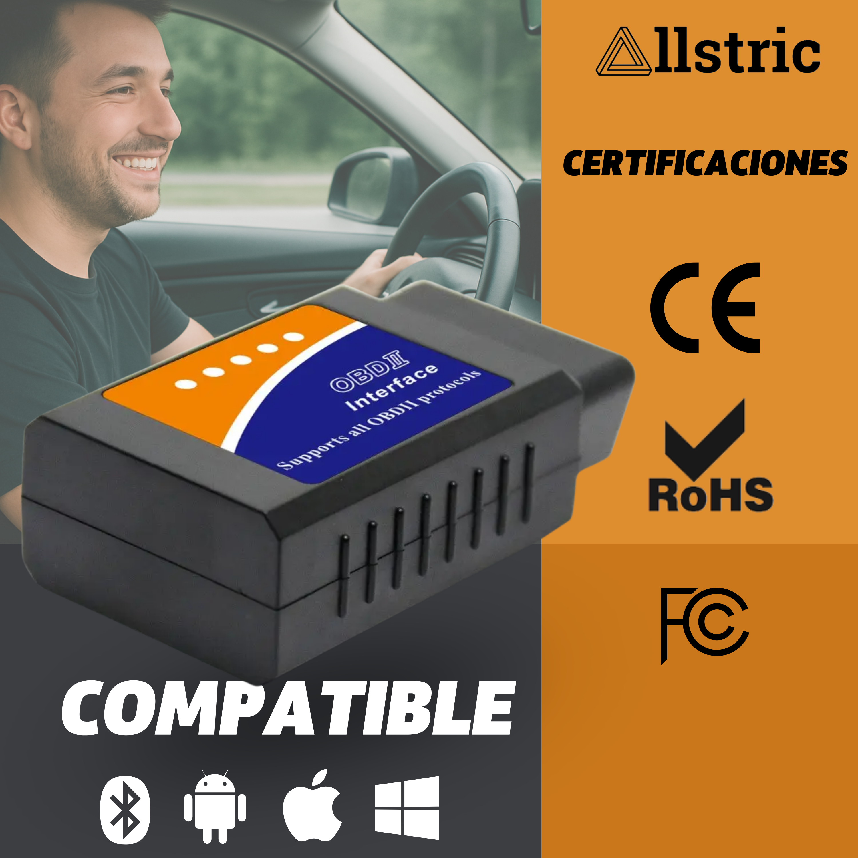 Allstric️ OBD2 Interface Herramienta de Diagnosis