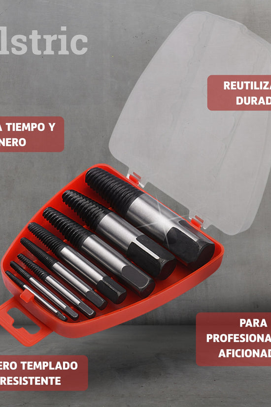 Allstric Juego 8 Extractor de Tornillos Rotos y Dañados