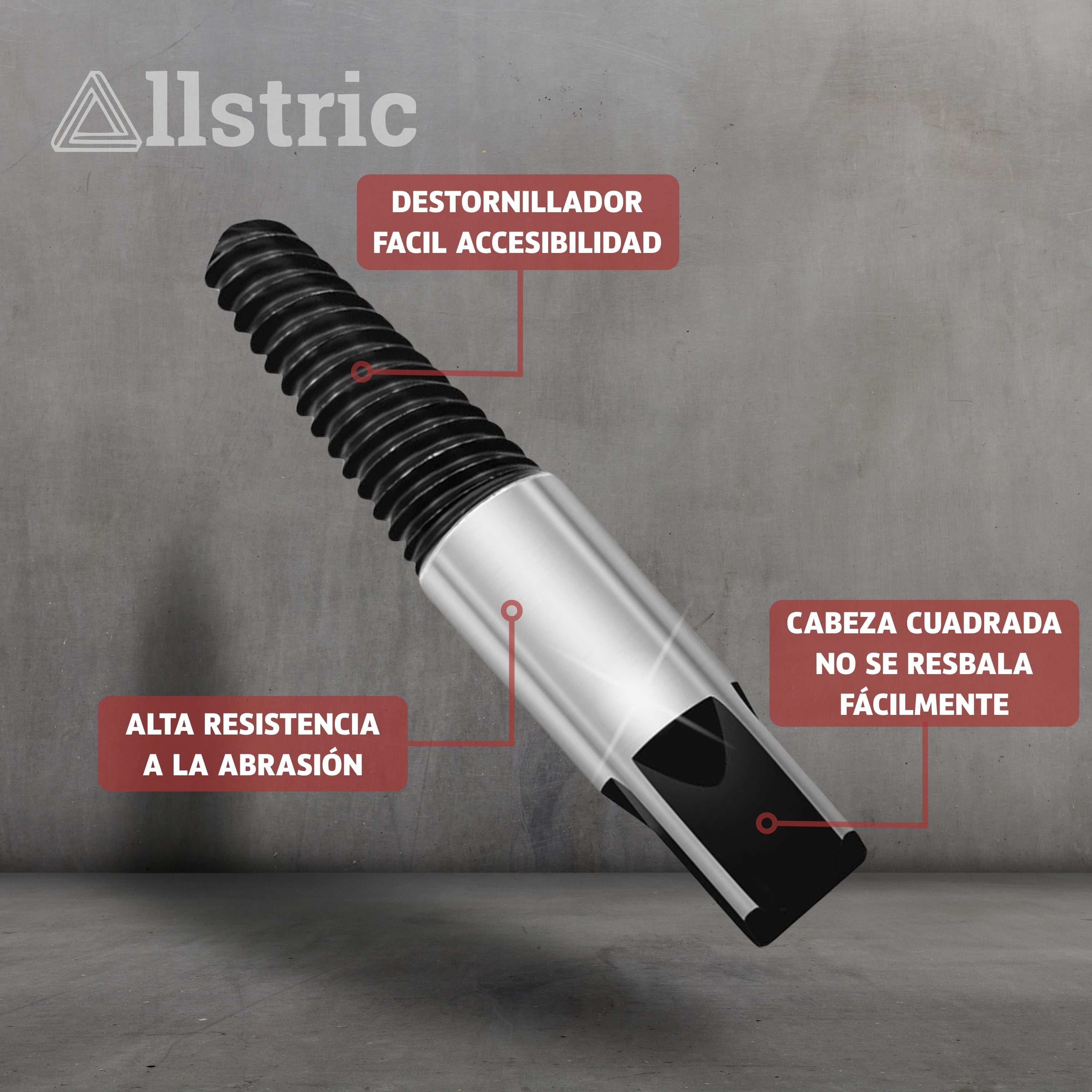 Allstric Juego 8 Extractor de Tornillos Rotos y Dañados