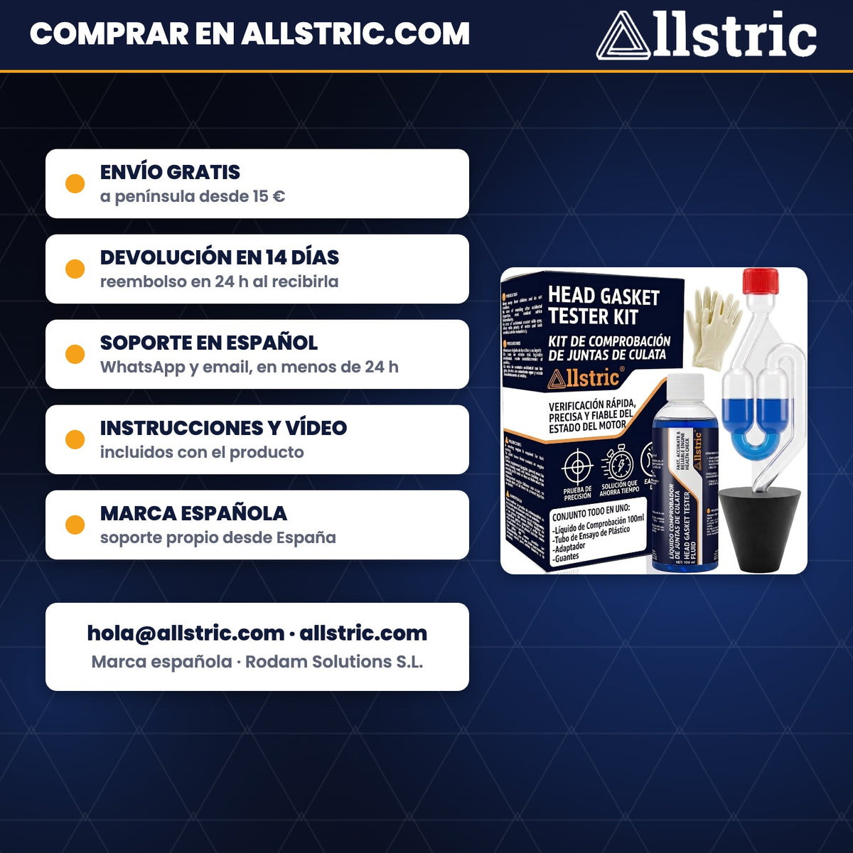 Allstric Detector de Junta de Culata
