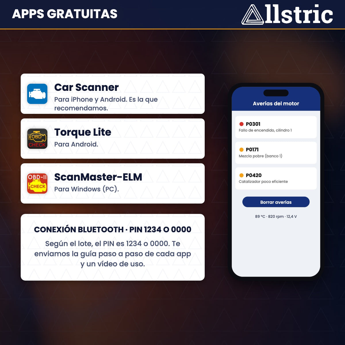 Allstric ELM327 OBD2 Bluetooth