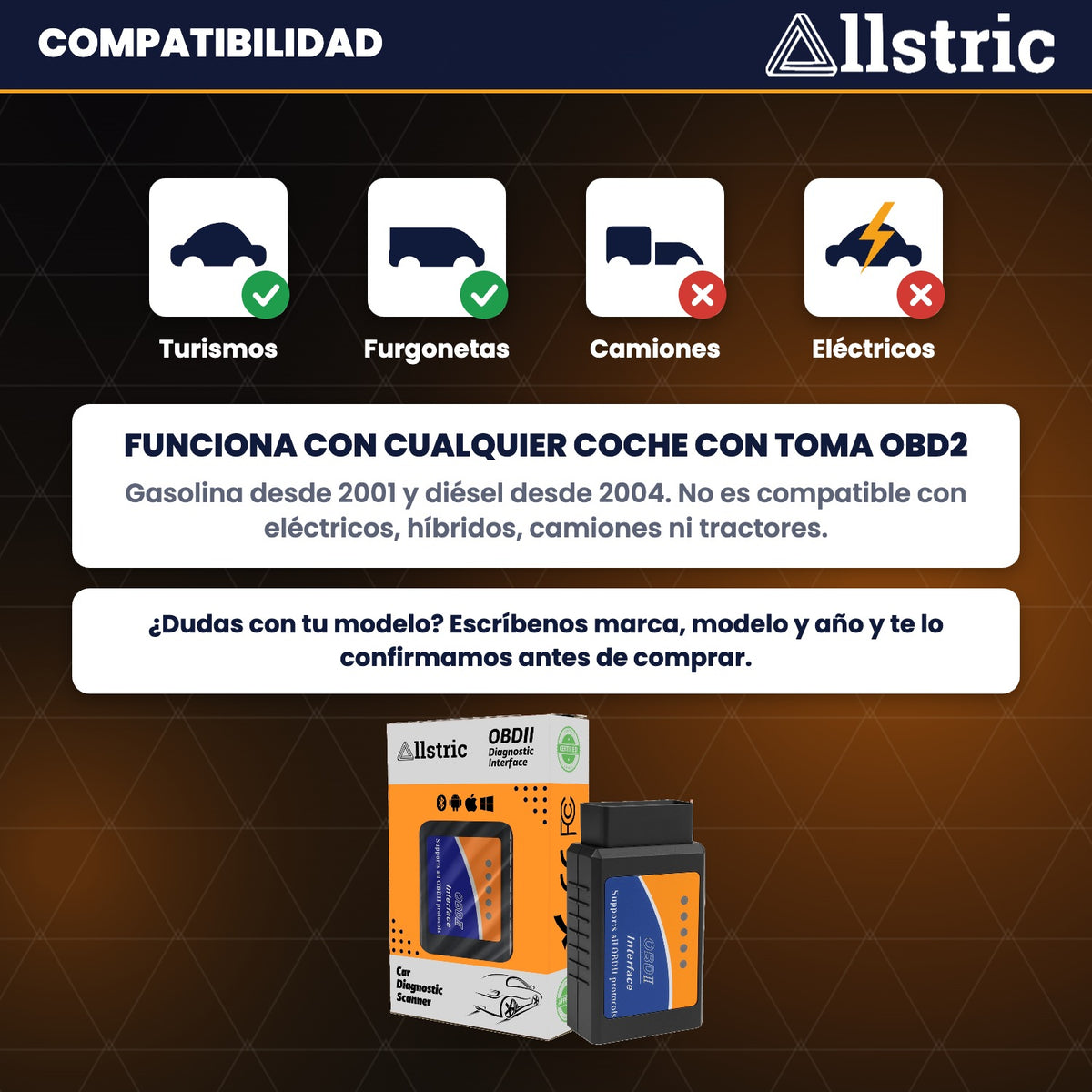 <strong>Interface OBD2 Allstric</strong><br> Sachez ce qui ne va pas avec votre voiture avant que le mécanicien ne vous le dise