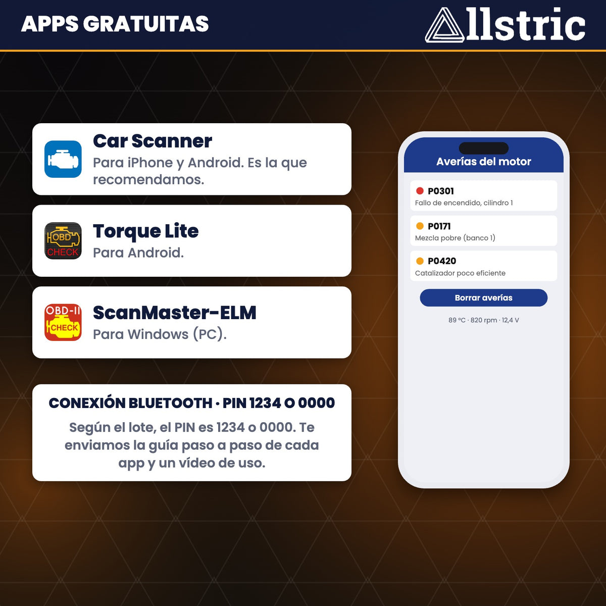 <strong>Interface OBD2 Allstric</strong><br> Sachez ce qui ne va pas avec votre voiture avant que le mécanicien ne vous le dise